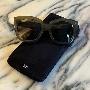 Authentic Celine CL41805/S Sunglasses in a translucent shade of green